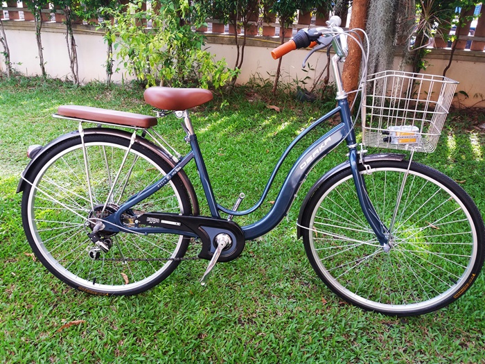 จักรยานแม่บ้าน OSAKA RHINO XT CITY BIKE พร้อมตะกร้า มีเกียร์ 7 สปีดชิมาโน่ ล้อ26นิ้ว