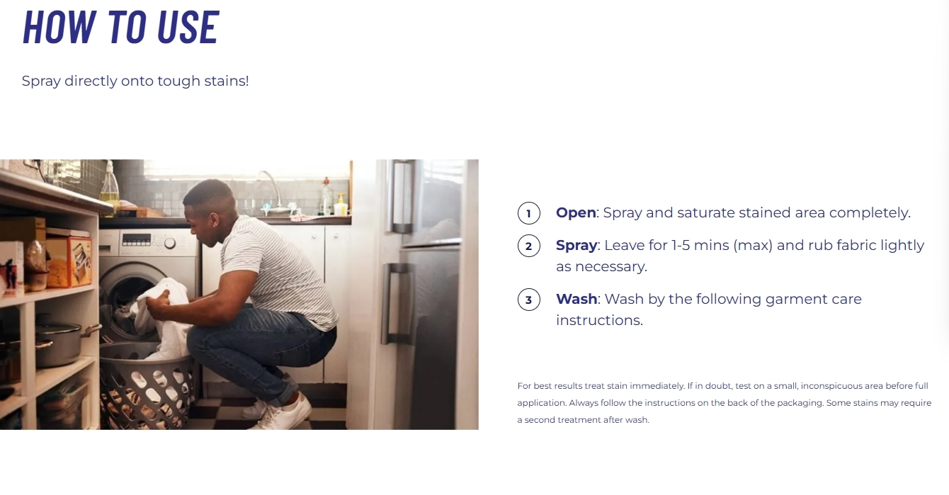 Vanish Gold Pro Oxi Action Ultra Power Stain Remover Spray สเปรย์ซักผ้า 650ML