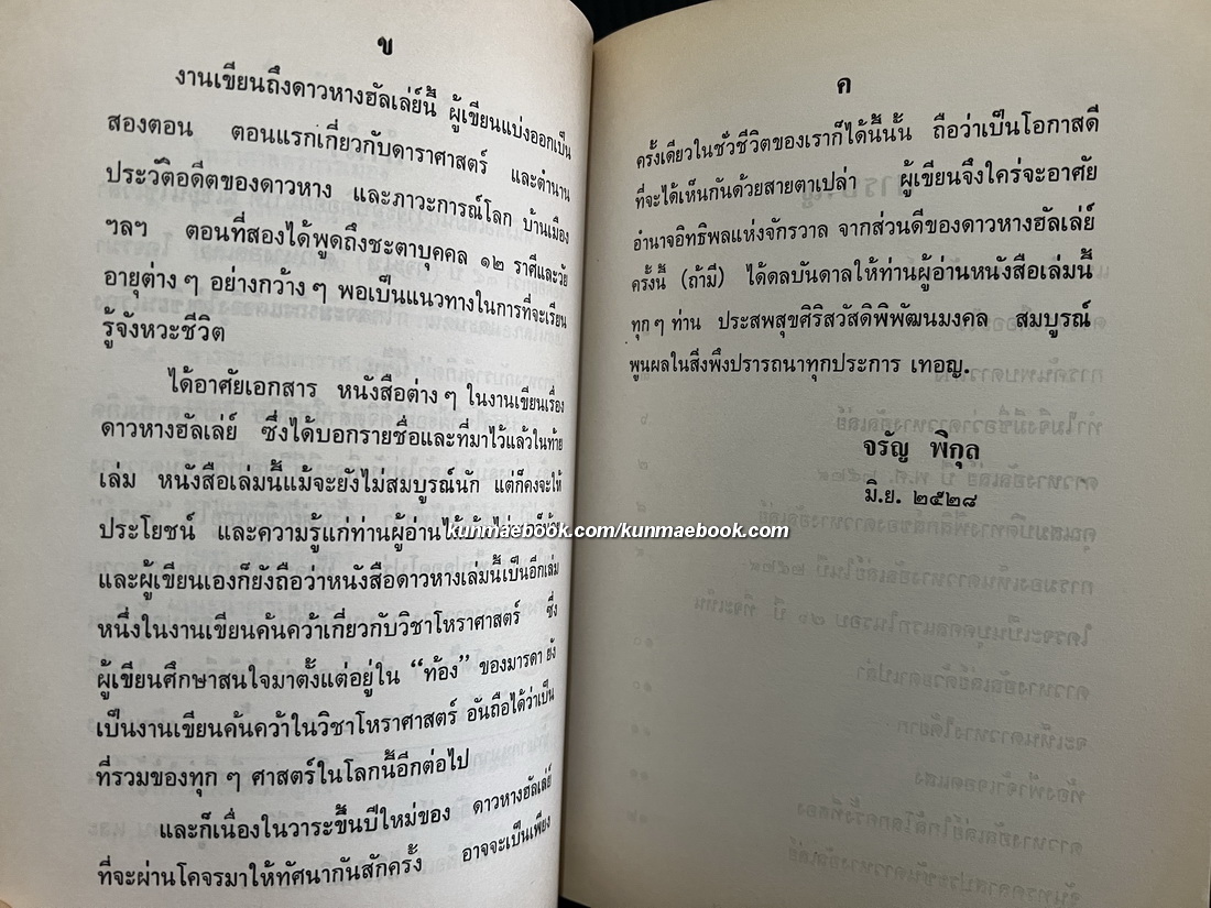 ดาวหางกับราศีเกิด โดย จรัญ พิกุล