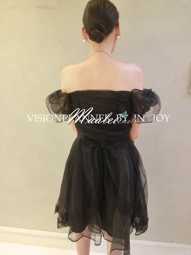 พร้อมส่ง ชุดออกงาน ชุดเดรสสั้น สีครีม Apricot