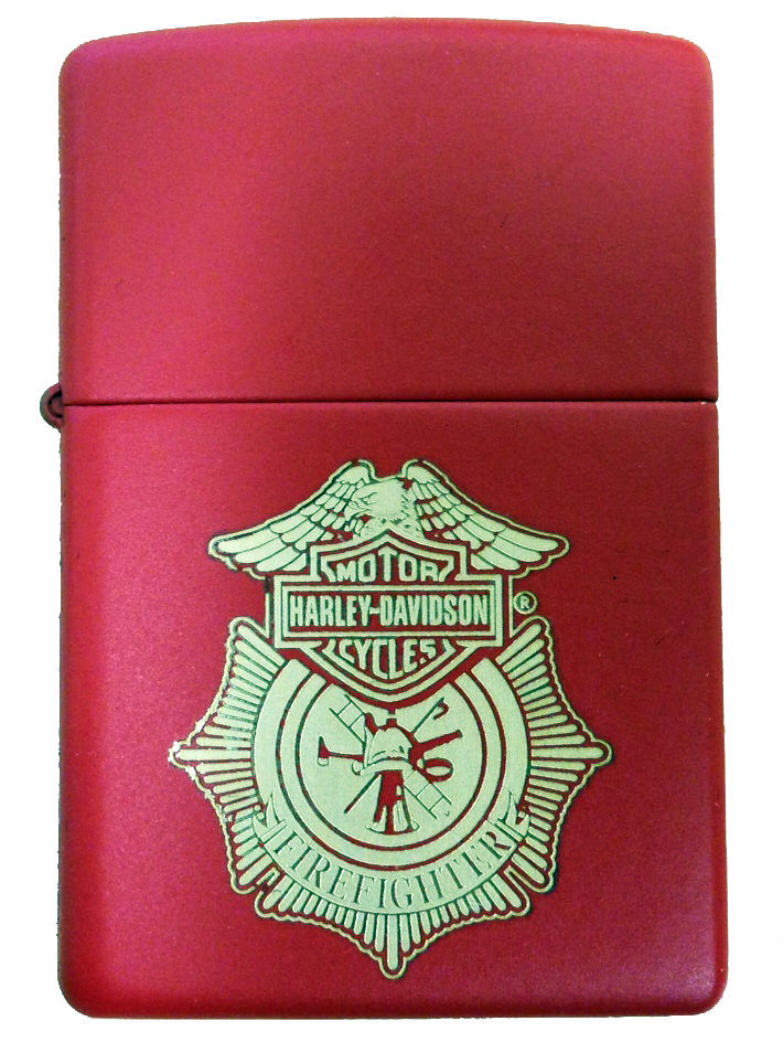 ไฟแช็ค Zippo แท้ ฮาร์เล่ บุรุษผจญเพลิง "Zippo Harley Davidson Firefighter" #Zippo 233HD แท้นำเข้า 100%