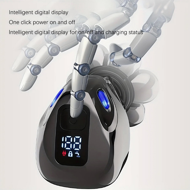 X-Tips Shaver เครื่องโกนหนวด โกนผม 7 หัว มัลติฟังก์ชั่น 5 in 1 รองรับ IPX6 จอแสดงผล LCD ในตัว