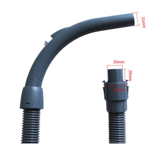 ท่อเครื่องดูดฝุ่น รูใน35mm. ตัวล็อค53mm. ยาว 1.9m.(เทา)