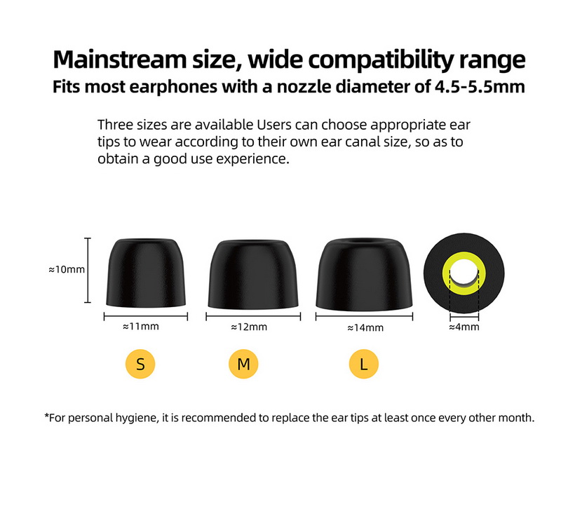 KZ New Memory Foam จุกหูฟังเมโมรี่ ระดับ High-end จุกเพิ่มคุณภาพเสียง