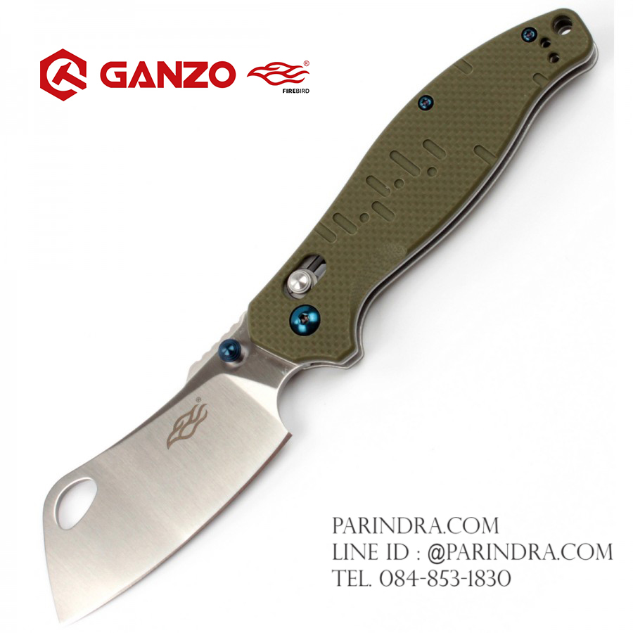 มีดพับ Ganzo Firebird รุ่น F7551 GR สีเขียวแก่ ของแท้ 100%