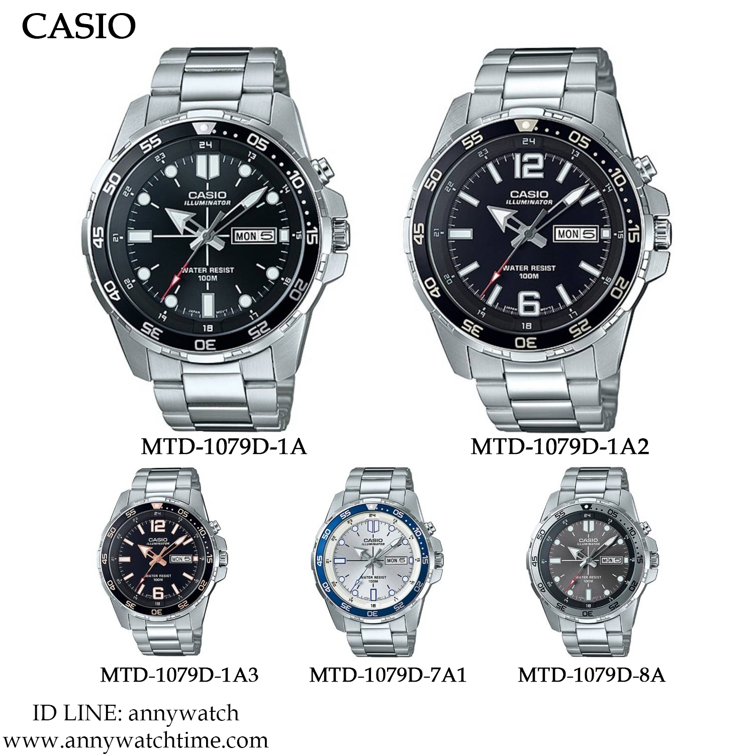 CASIO MTD-1079D-7A1
