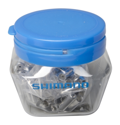 SHIMANO หัวปิดปลอกสายเกียร์เข้าตีนผี, อลอยซิลด์, 100 ตัว/ขวด (JAPAN),Y9YX90011 Shifter Cable Housing End Caps Ferrules
