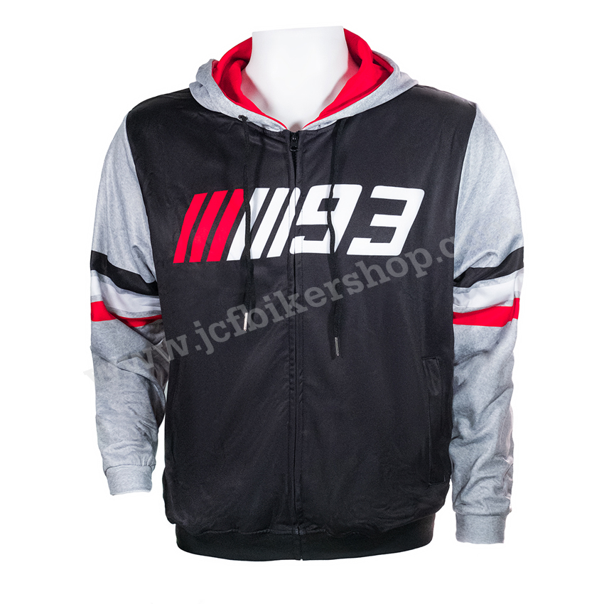 เสื้อฮู้ดมอเตอร์ไซค์ เสื้อฮู้ดบิ๊กไบค์ ผ้าCoolmax แห้งไวสีไม่ซีดไม่ยับ โมโตจีพี 93