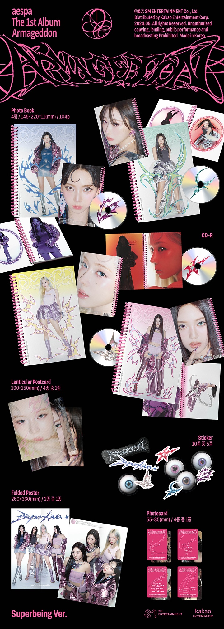PRE. อัลบั้ม aespa The 1st Album [Armageddon] (Superbeing Ver.) (Random) รอ 14-25 วัน