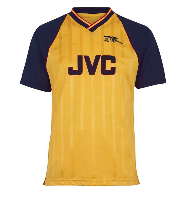 เสื้ออาร์เซนอลย้อนยุค 1988-1989 Arsenal 88-89 Away Shirt ของแท้