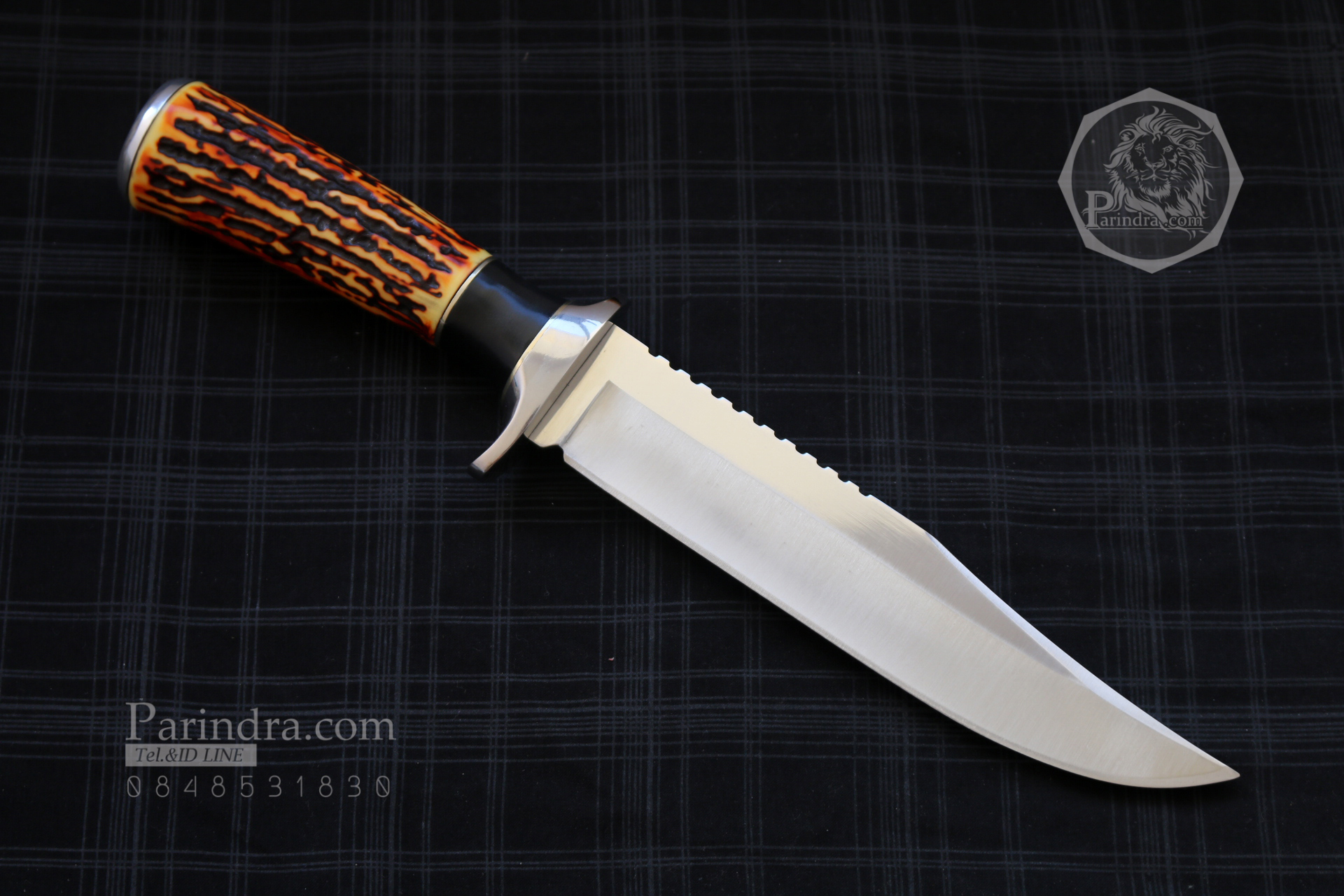 มีด Columbia Huanting รุ่น SA61 ด้ามลายเขากวาง ใบมีดออกแบบสวย ขนาด 12 นิ้ว