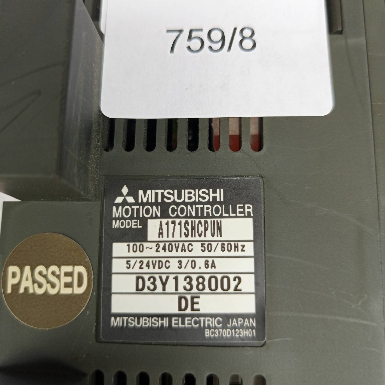 A171SHCPUN PLC " MITSUBISHI "