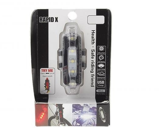 ไฟท้ายจักรยาน RAPID X DC-918 USB tail light