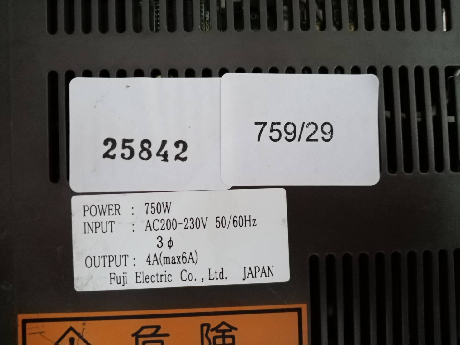 RYE.75D SERVO DRIVE " FUJI "