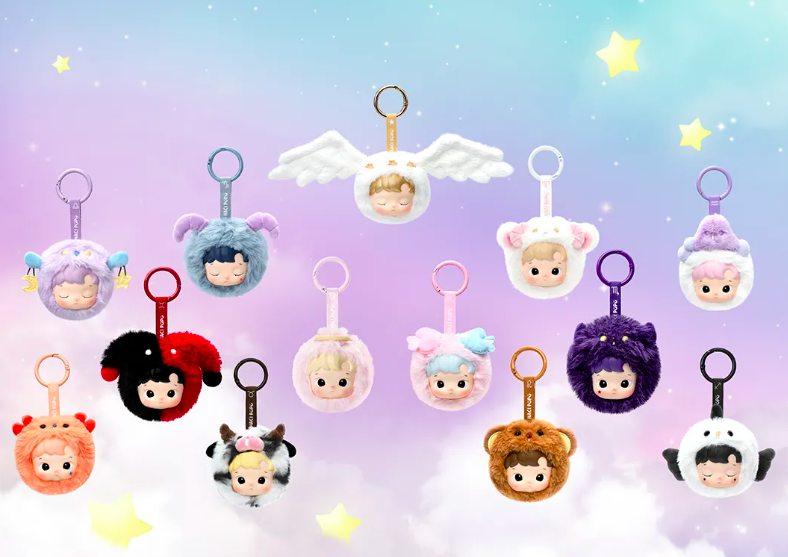 PRE. พวงกุญแจคอลราศี POPMART HACIPUPU Constellation Series ของแท้ 100% - ( รอ 14-25 วัน)