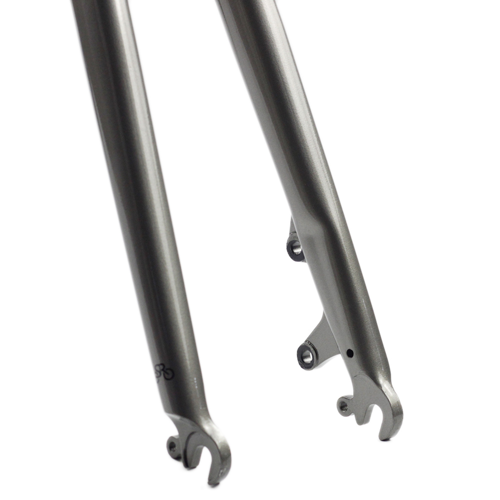 ตะเกียบคาร์บอน SILVEROCK MINI-02D Aluminum Fork 20" 406 451 for Folding Minivelo BMX Bike Rigid Forks Rim Brake 1 1/8" 28.6mm