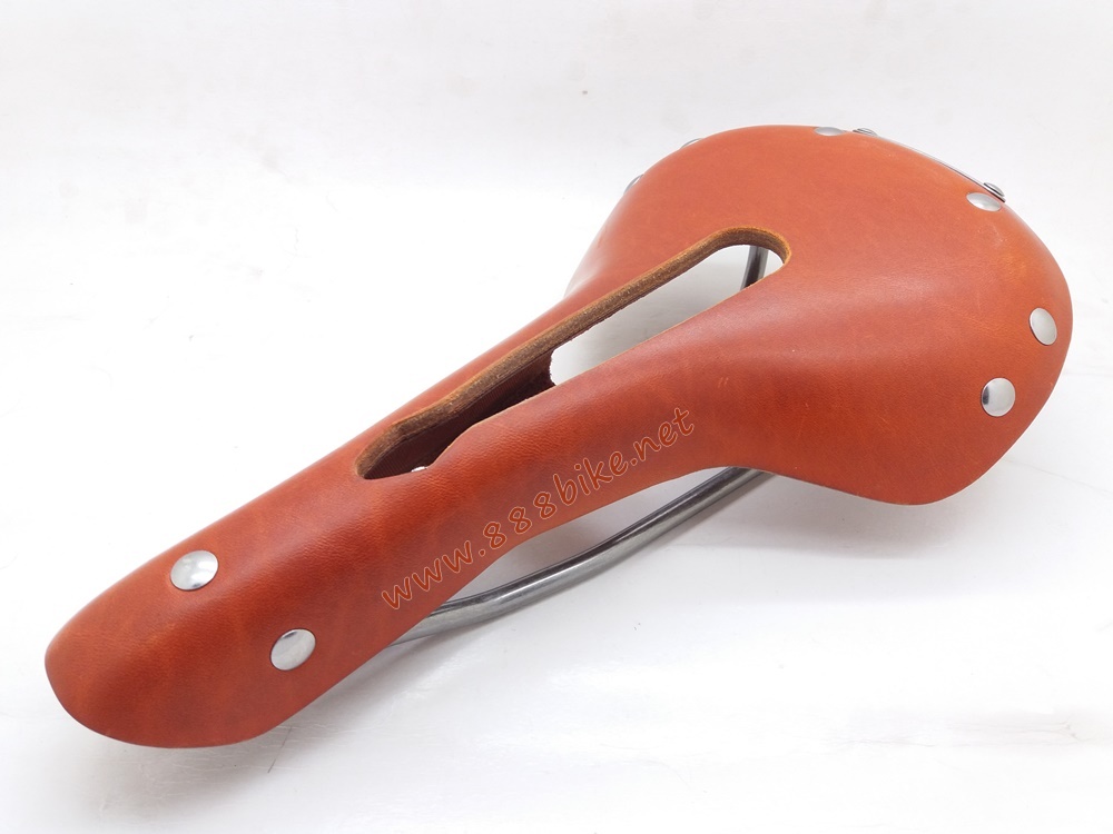 เบาะจักรยาน VINCITA SADDLE หนังแท้ ร่องกลาง, SL05-02