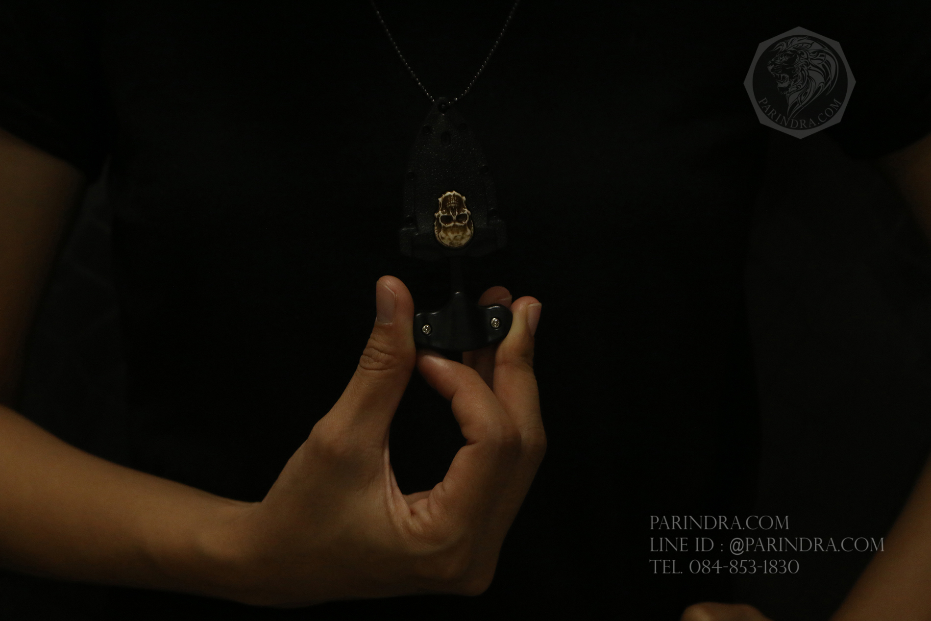 มีดห้อยคอ มีดชก ปลอกรูปหัวกระโหลก