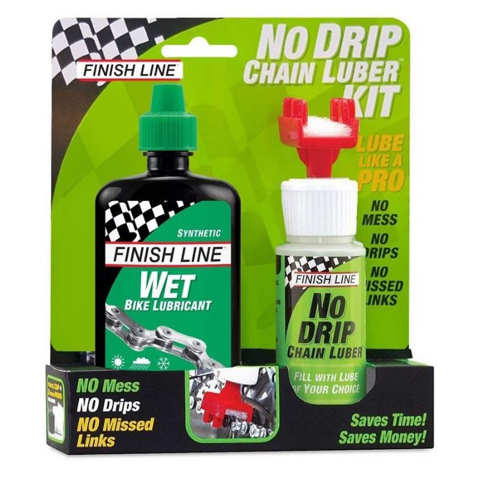ชุดน้ำมันหล่อลื่น FINISH LINE WET LUBE X NO DRIP CHAIN LUBER SET