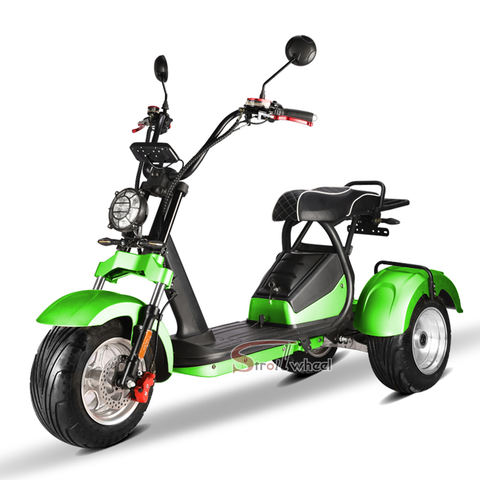 StrollWheel HM-3 รถสกูตเตอร์ไฟฟ้า 3 ล้อ Citycoco 2000W | แบตเตอรี่ 60V 20Ah | วิ่งไกล 50-60 กม. | สีหลากหลาย