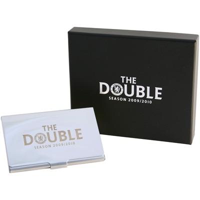 กล่องเหล็กใส่นามบัตร ฟุตบอล สโมสรเชลซี - THE DOUBLE SEASON 2009/10 ใหม่ / CHELSEA Football Club Metal Card Holder - THE DOUBLE SEASON 2009/10 NEW