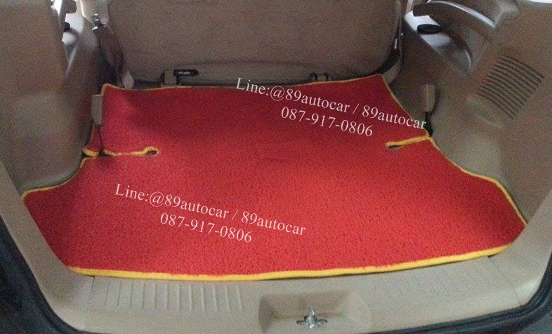 โรงงานพรมรถยนต์ Isuzu Mu-7 ไวนิลสีแดงเหลือง