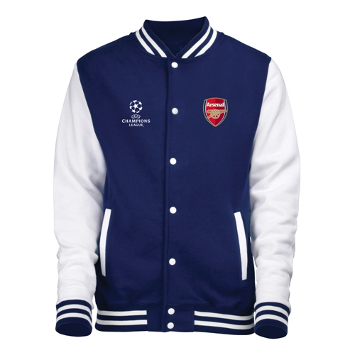 เสื้อแจ็คเก็ตอาร์เซนอล ของแท้ 100% Arsenal Champions League Varsity Jacket สำหรับสวมใส่ เป็นของฝาก ที่ระลึก สะสม เป็นของขวัญแด่คนสำคัญ
