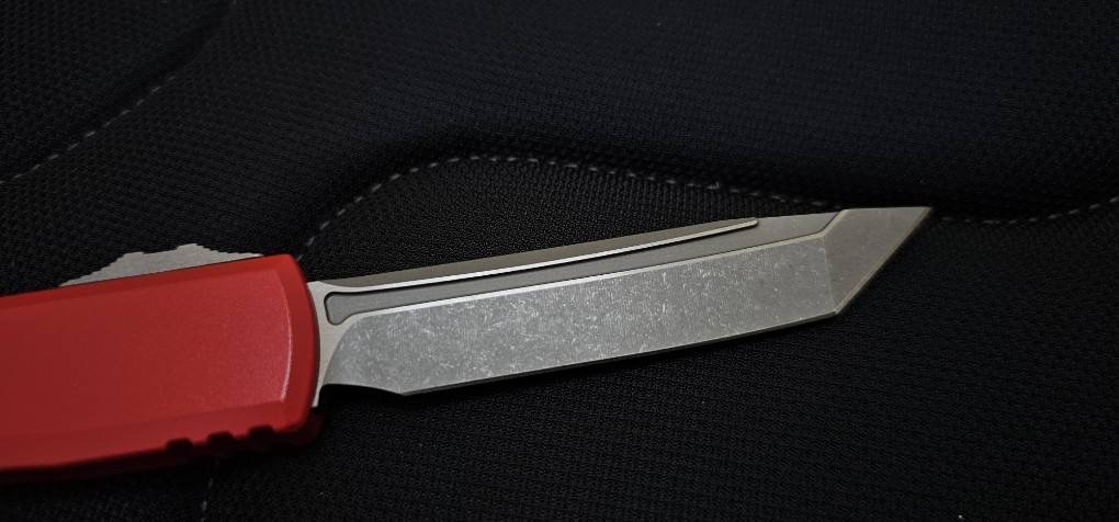 Microtech Ultratech Gen III ZBP T/E Red Handle Apocalyptic Standard