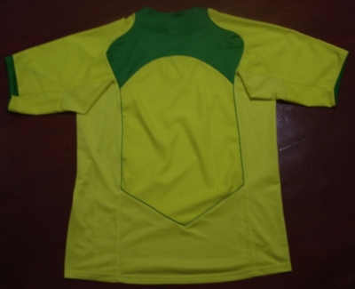 เสื้อฟุตบอล ทีมชาติบราซิล ชุดเหย้า ชุดลุยศึกโคปา อเมริกา 2004 L-Size / BRAZIL Football Shirt Home Kit Copa America 2004 Jersey L-Size