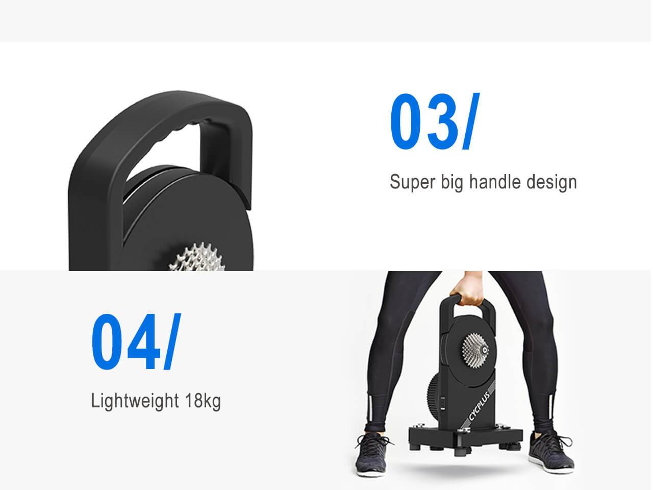 เทรนเนอร์ CYCPLUS T1 SMART TRAINER, Ant+ direct drive รองรับ Strava, Zwift