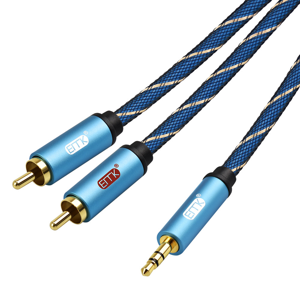 ขาย ERTK RCA TO AUX สายแปลง RCA 2 หัวเป็น AUX 3.5mm