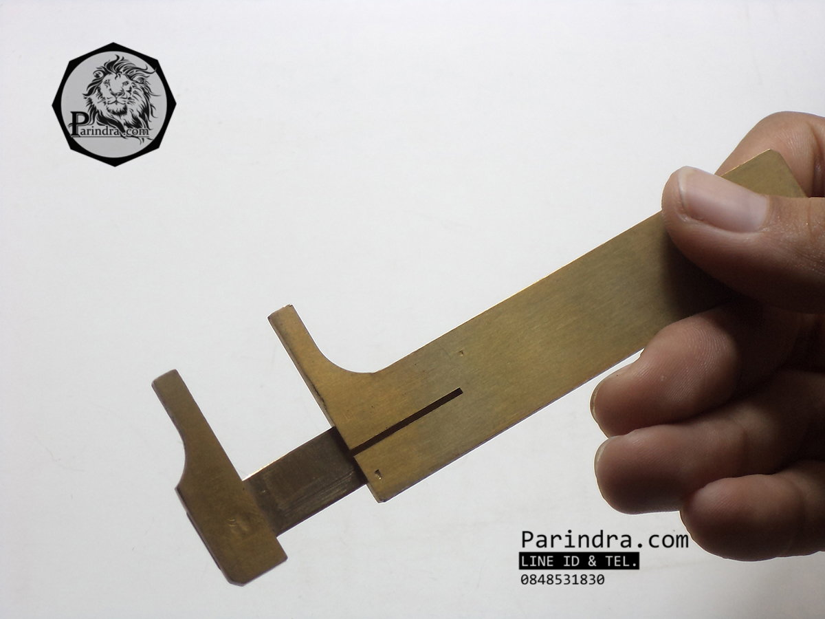 เวอร์เนียทองเหลือง Vernier Caliper cm. Single Scale ใช้วัดขนาดชิ้นส่วนต่างๆ ขนาด 8 เซนติเมตร