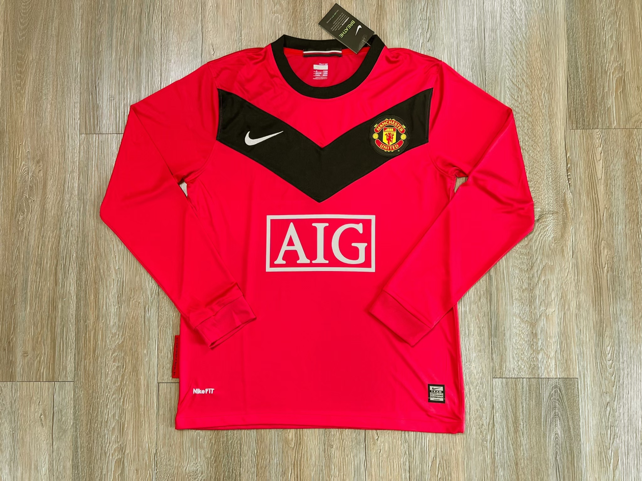 Manchester United 2009/10 Vintage Jersey เสื้อฟุตบอลแมนยูย้อนยุค AIG