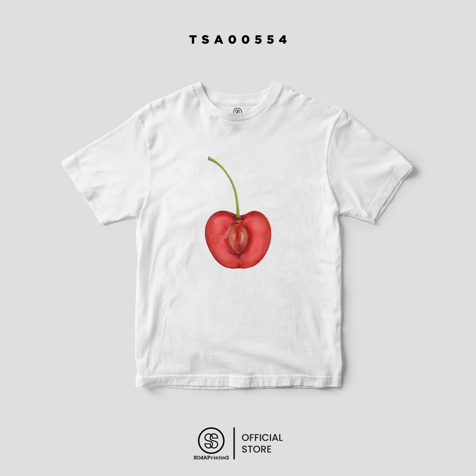 เสื้อยืด พิมพ์ลาย ผลไม้ Fruity Soda Collection รหัส TSA00554-TSA00559 #Fruity #SOdAtee #SOdAPrintinG