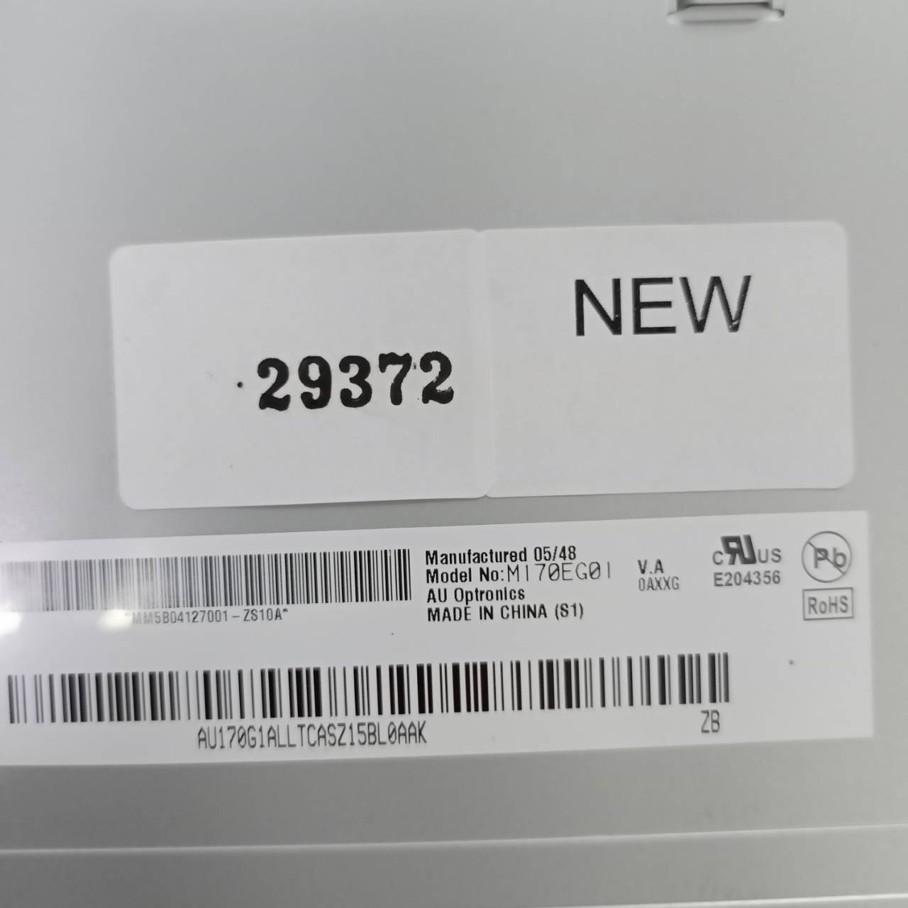 M170EG01 LCD PANEL " AUO "