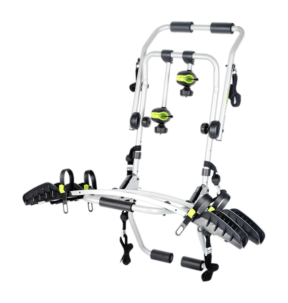แร็คบรรทุกจักรยาน แร็คท้ายรถ BUZZRACK PILOT, 2 BIKE FLATFORM TRUNK Car Bike Rack รุ่น ฐานล่างยกสูง เหมาะกับรถตู้