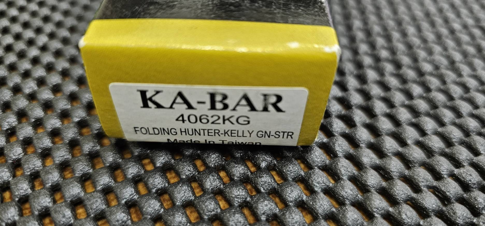 Ka-Bar Dozier Folding Hunter Lockback Knife Kelly Green (3" Black) 4062KG