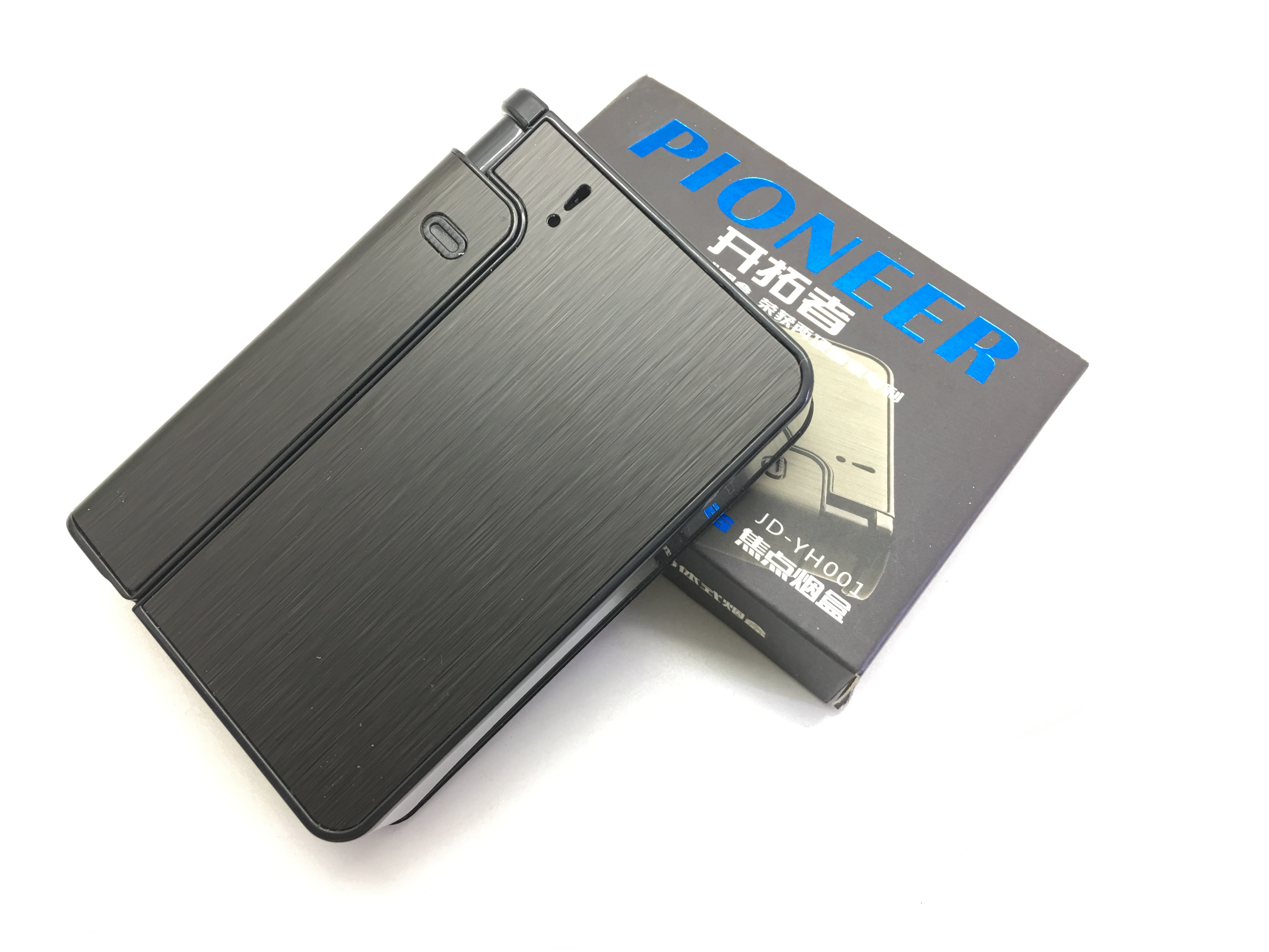 กล่องใส่บุหรี่ Focus(Pioneer) เคสอลูมิเนียมอัลลอยด์ พกง่ายสะดวกใช้ สีดำเทา