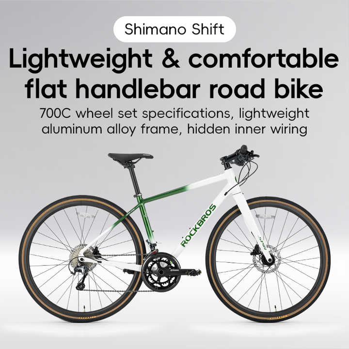 จักรยานไฮบริด ROCKBROS SPIN P2M เฟรมอลูมิเนียม Shimano Tiagra R4700 (2x10 สปีด) ล้อ 700c