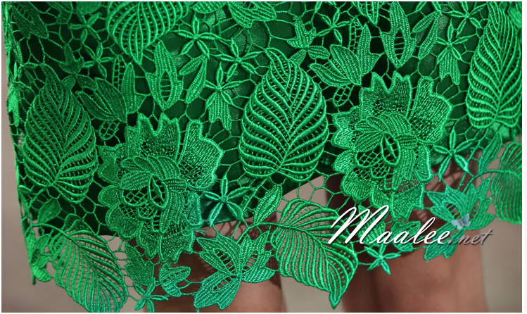 พร้อมส่ง ชุดราตรีสั้น ลูกไม้ สีม่วง แขน 3 ส่วน