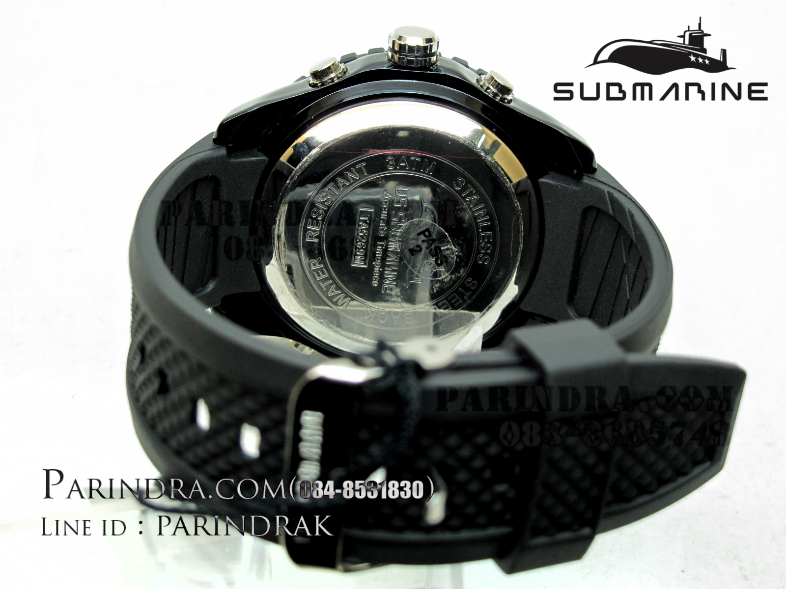 นาฬิกา US submarine TA5269M ดำ-แดง