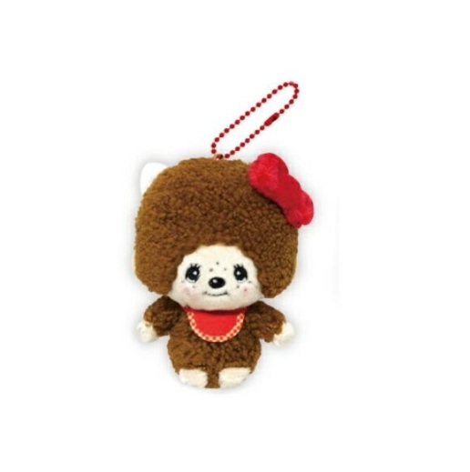 พวงกุญแจตุ๊กตาลิมิเต็ดที่รวมน่ารัก Monchhichi × Hello Kitty
