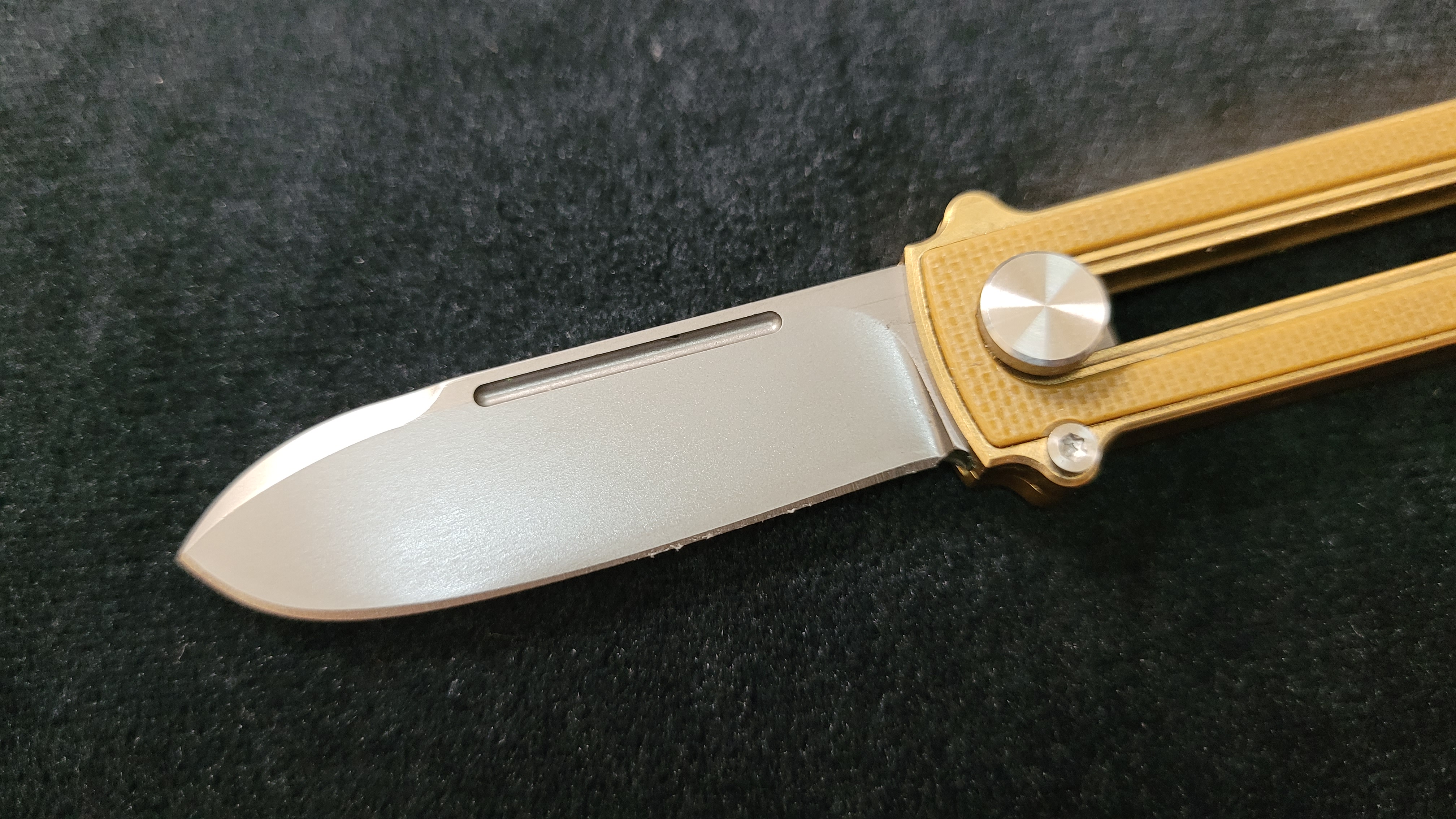 Al Br BarloX with M390 Blade-for a short time Dealer's Cost Yellow DLC Black Blade