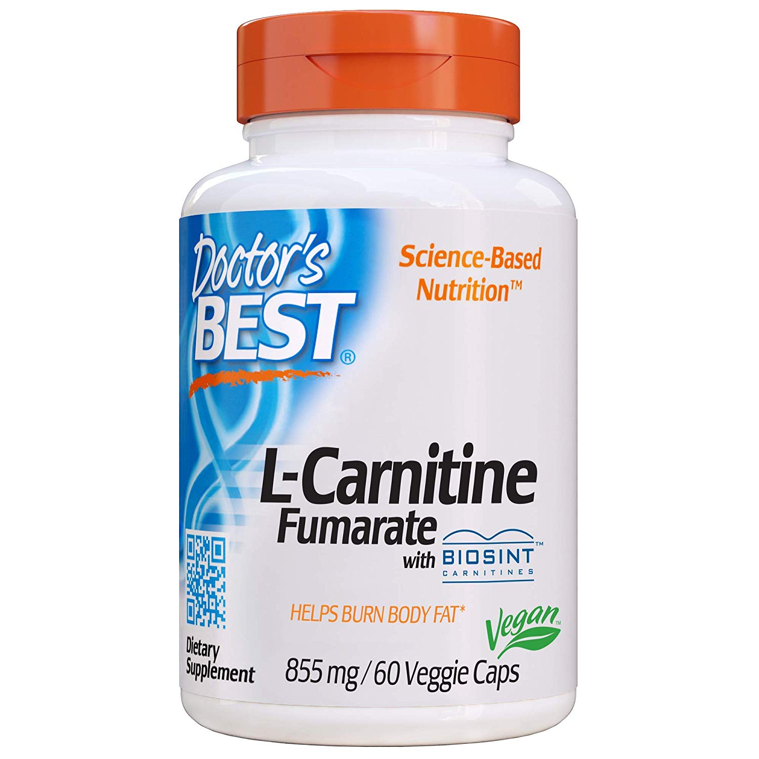 Doctor's Best L-carnitine Fumarate 855 mg 60 Veg Caps