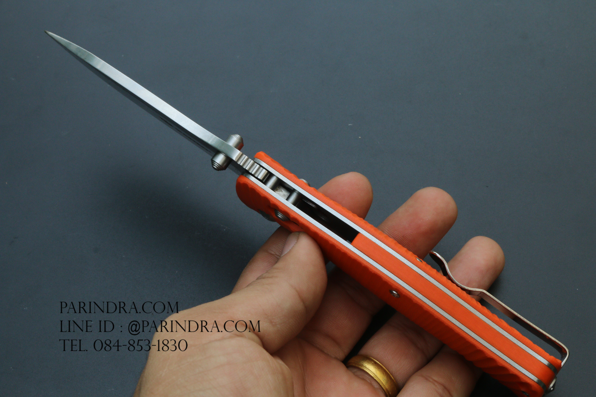 มีดพับ Ganzo กานโซ่ รุ่น G720 O สีส้ม หนาถึก แข็งแกร่ง ของแท้ 100%