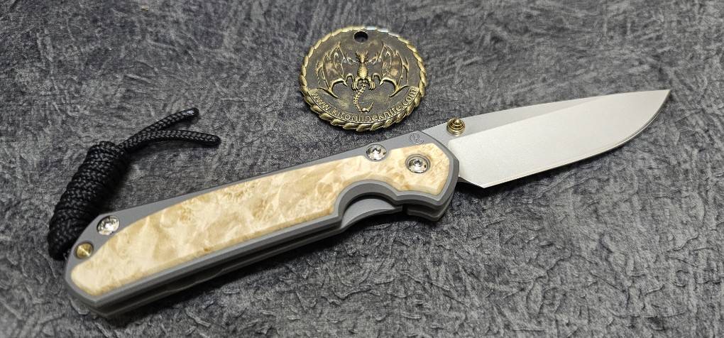 Chris Reeve Small Sebenza 31 Inlay LH Box Elder CPM Magnacut(มือซ้าย)
