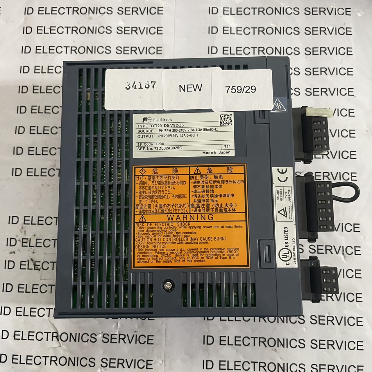 RYT201D5-VS2-Z5 SERVO DRIVE " FUJI "