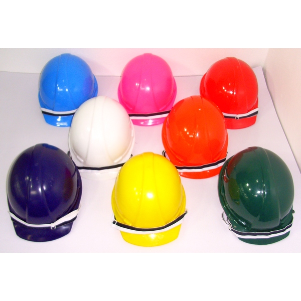 หมวกเซฟตี้ พร้อมสายรัดคาง รุ่นประหยัด ไม่มี มอก. สินค้า oem