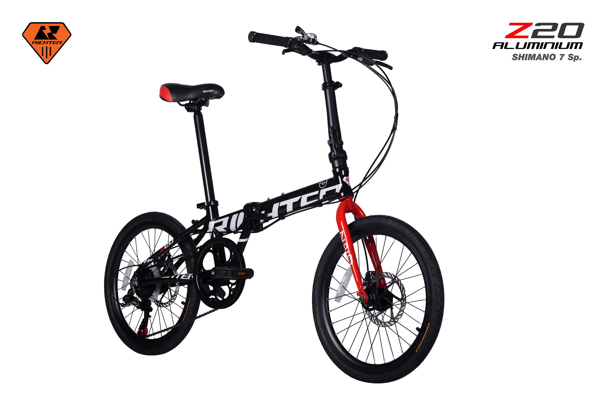 จักรยานพับ RICHTER Z20 เฟรมอลูมิเนียม เกียร์ 7สปีด Disc Brake 2023