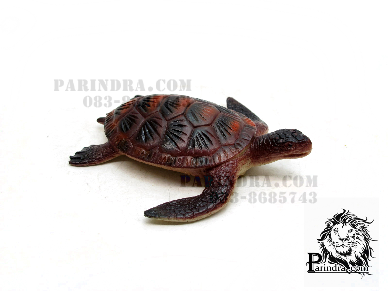 โมเดลเต่าทะเลสีดำออกน้ำตาลแดง